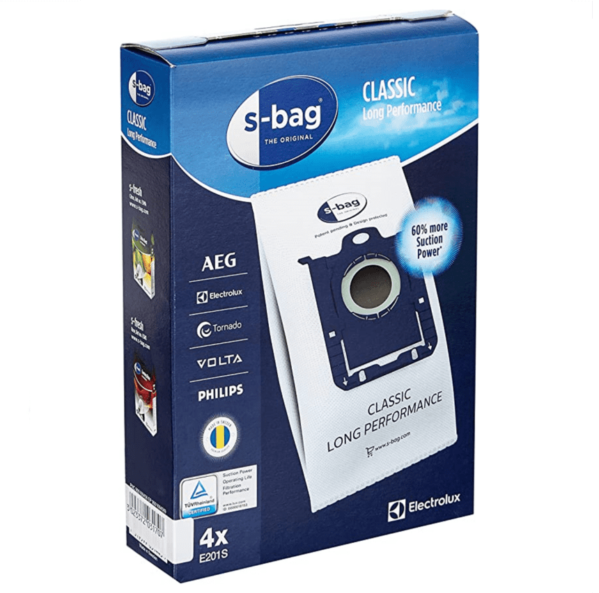 Sacs Aspirateur - WESSPER - Compatible AEG Electrolux E201S - 12 pièces