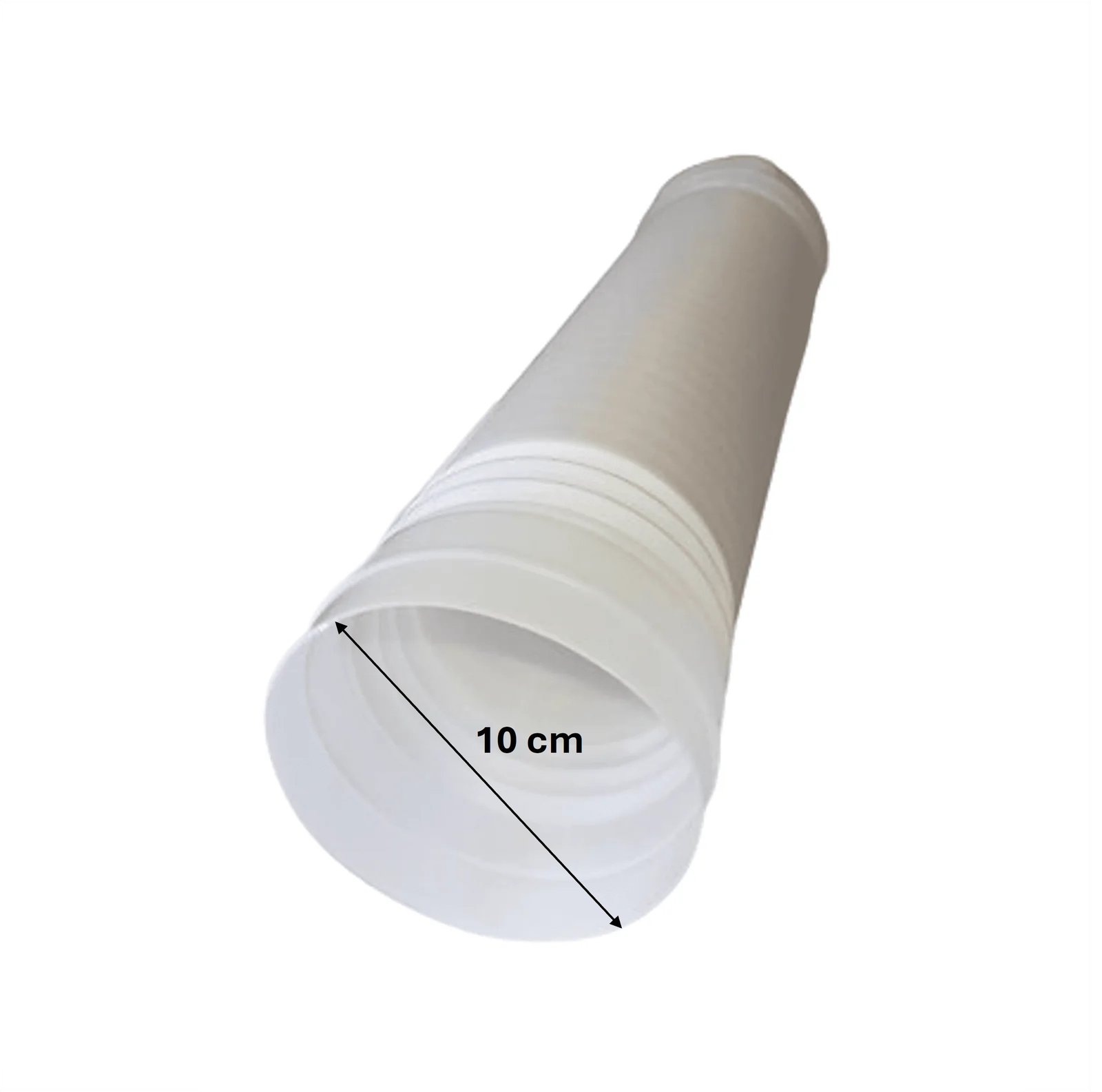 Tubo Vapor Rígido Para Secadora Corrugado 100mm x 2 metros