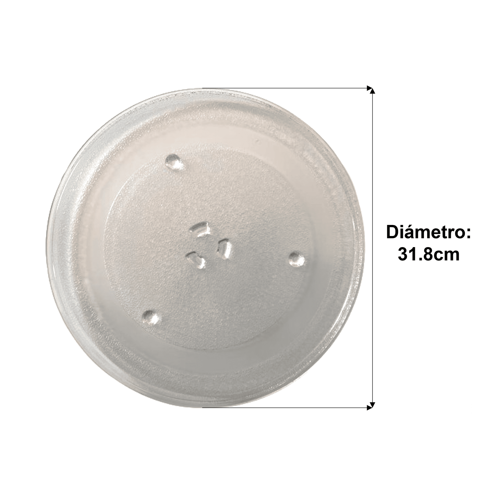 vidrio plato para microondas, plato giratorio de 31,5 cm para