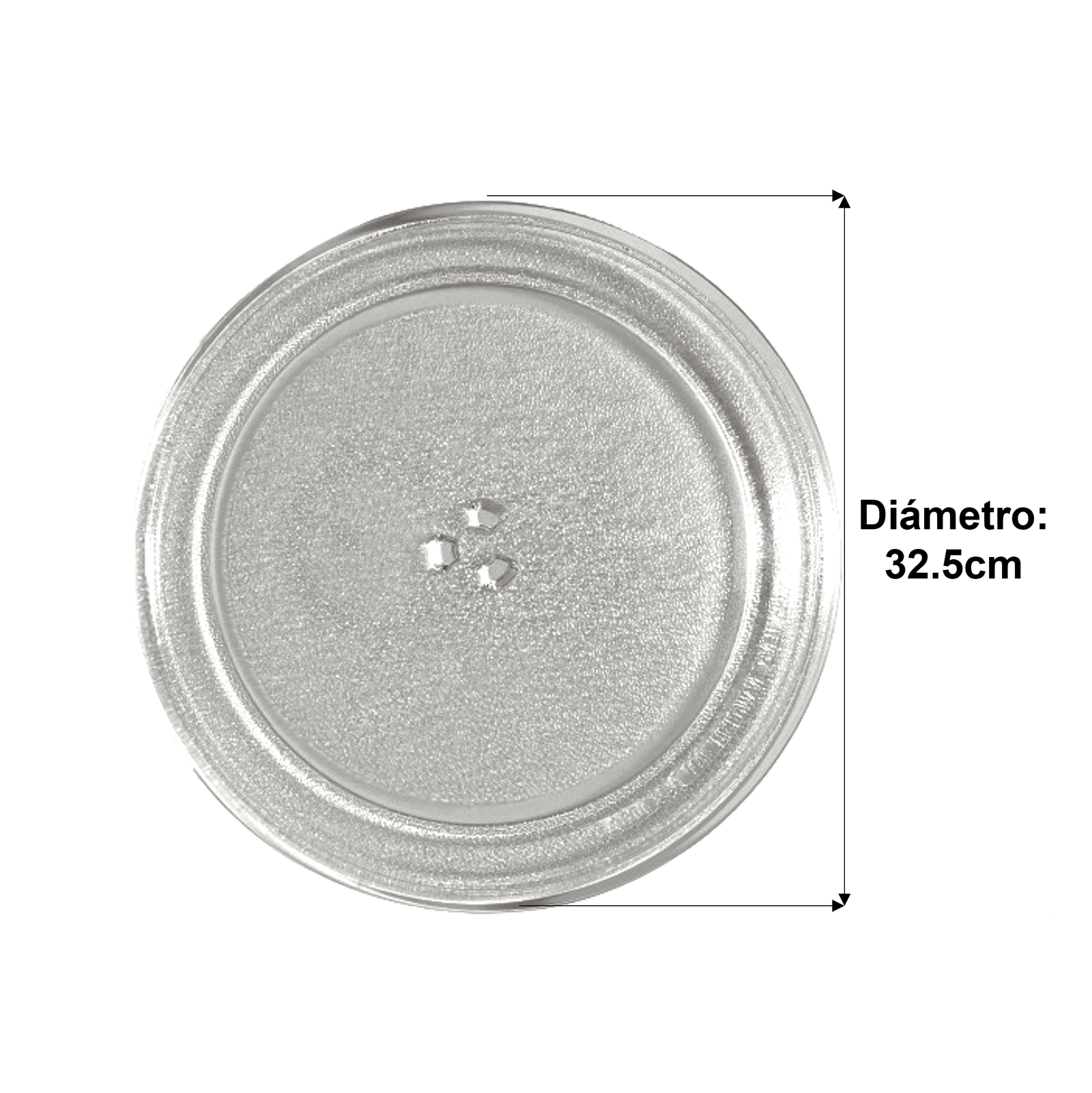 Plato Giratorio Microondas – Diámetro 32.5cm Trébol – My Home
