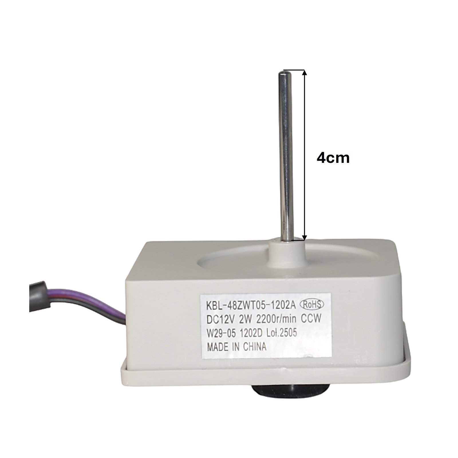 Ventilador Para Refrigerador No Frost 12V - Eje 4CM