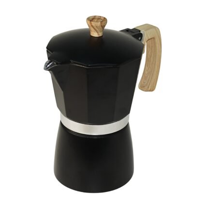 Cafetera Italiana de Aluminio 6 tazas Asa Marrón