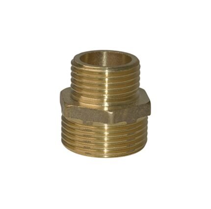 Niple de Bronce Conector 1/2" HE - 3/4" HE