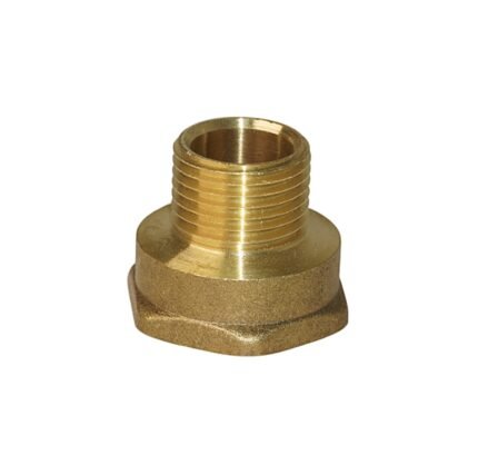 Niple de Bronce Conector 1/2" HE - 3/4" HI