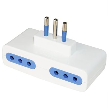 Adaptador Enchufe 4 Derivaciones 2P+T 250V 10A