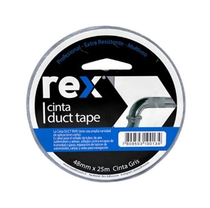 Cinta Adhesiva Duct Tape 48mm x 25m - Rex