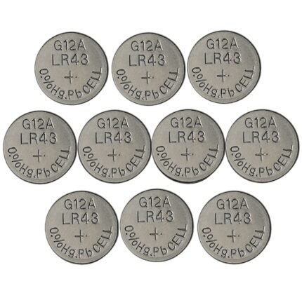 Batería AG12 1,55V Alcalina Pilas Botón - 10 Unidades