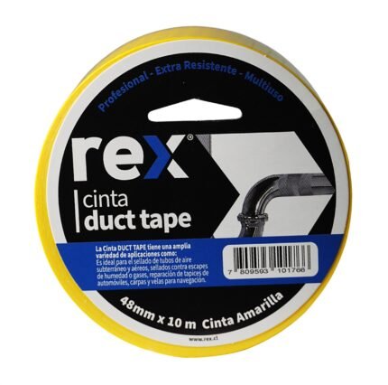 Cinta Adhesiva Duct Tape 48mm x 10m Amarilla