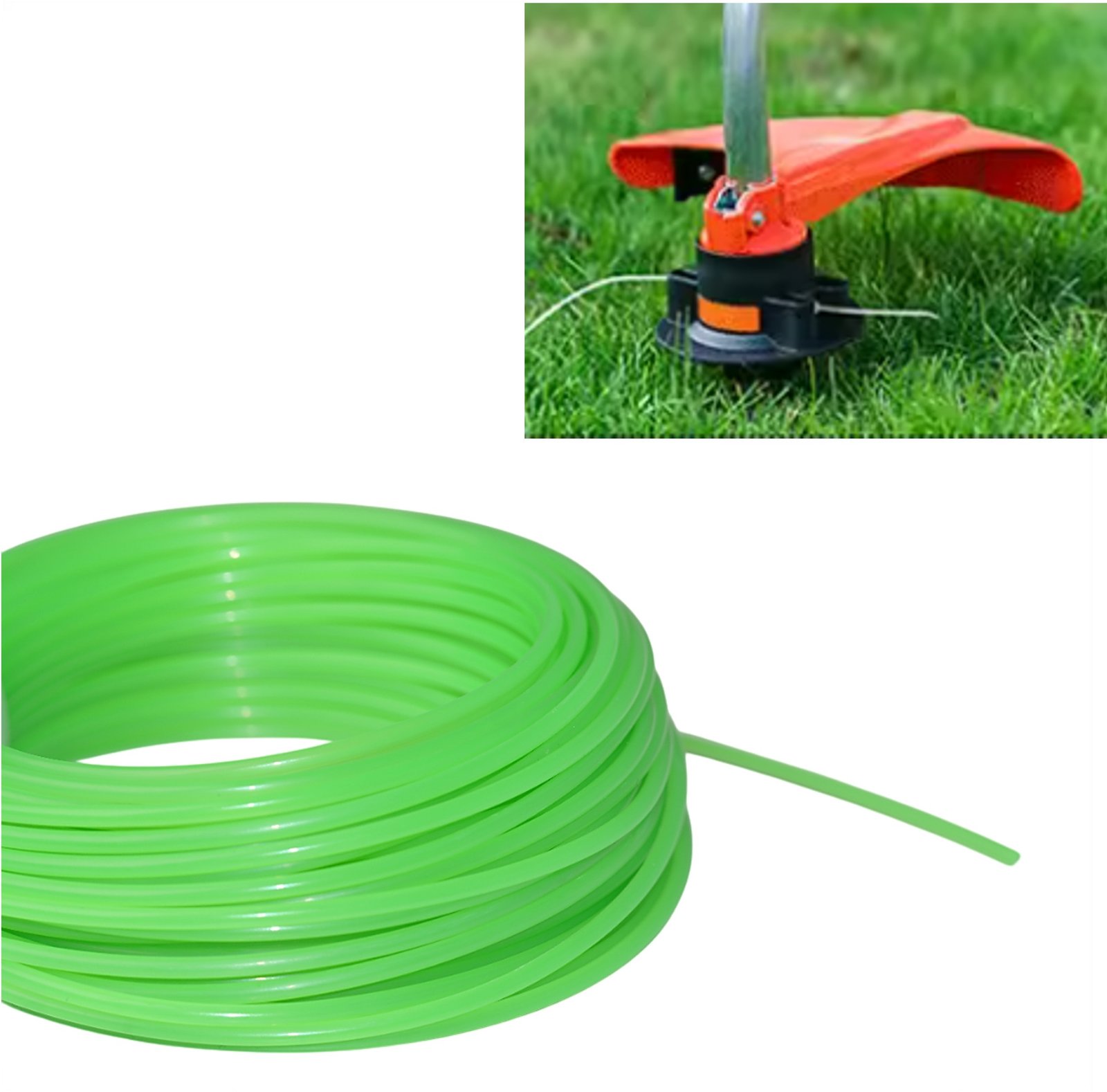 Hilo Nylon Redondo para Desbrozadora 2mm - Largo 15m