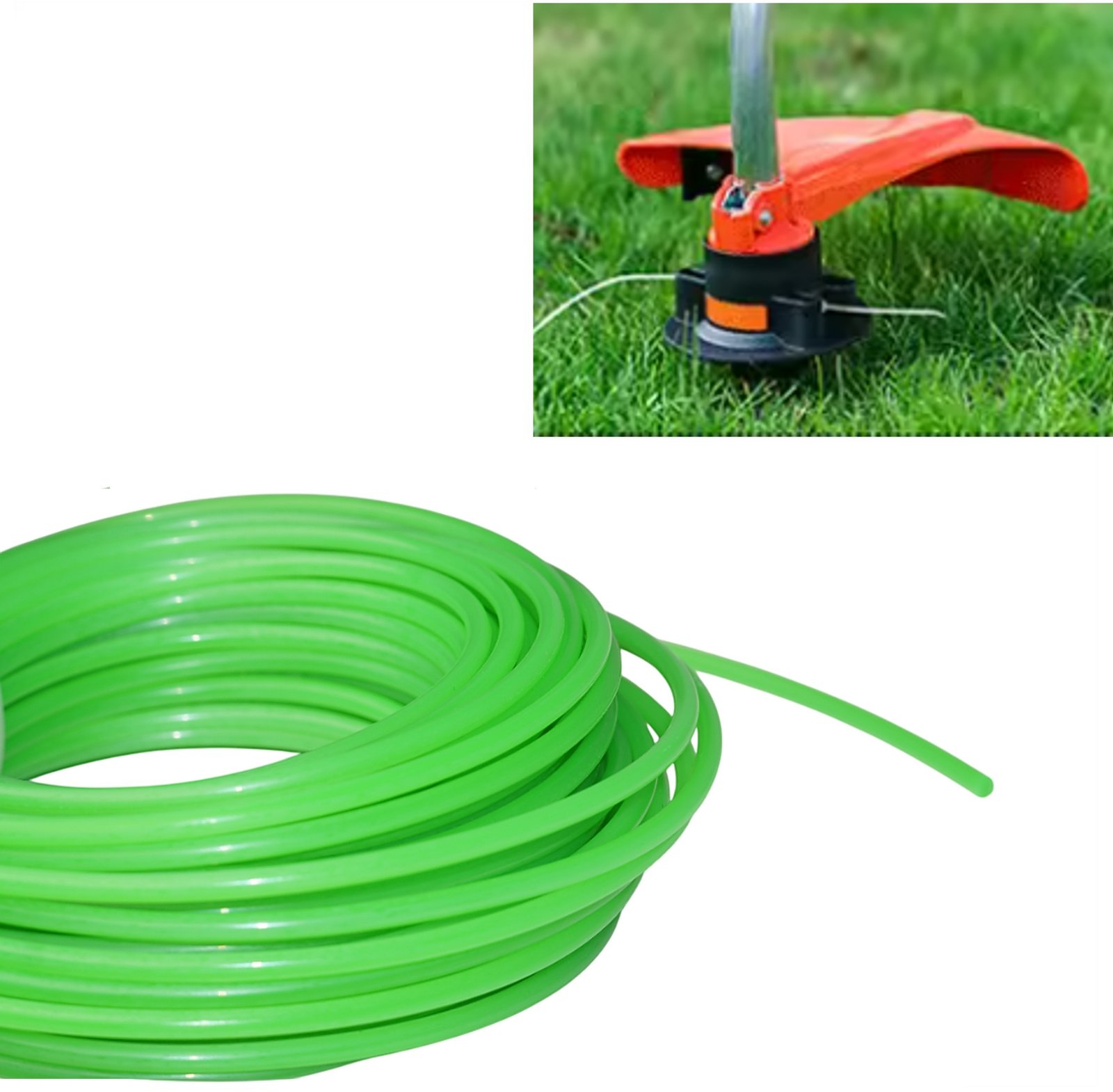 Hilo Nylon Redondo para Desbrozadora 3mm - Largo 15m