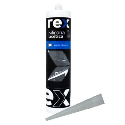 Silicona Acética Blanca - Rex