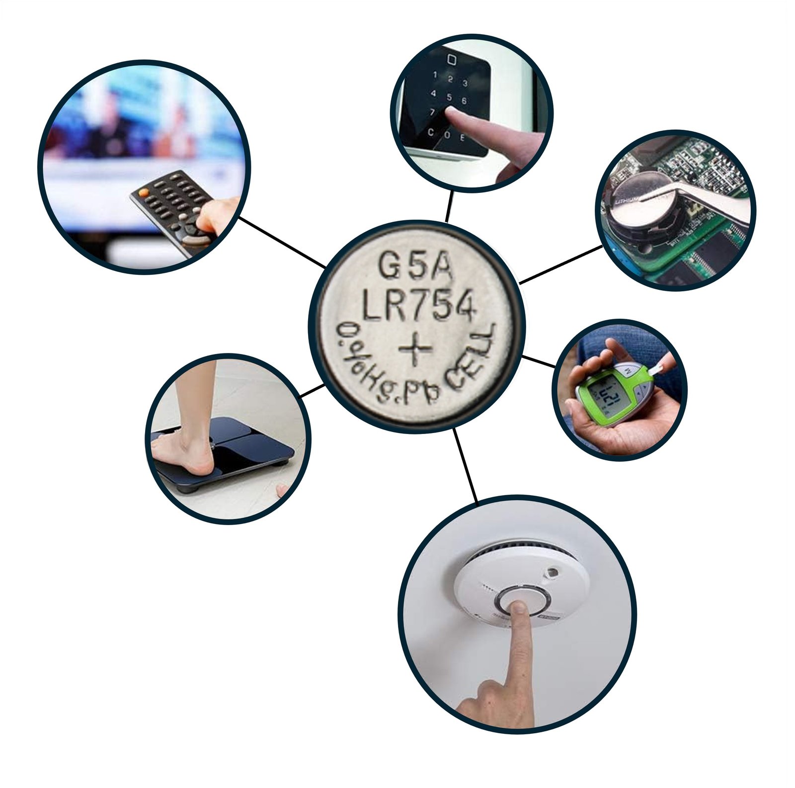 Batería AG5 1,55V Alcalina Pilas Botón