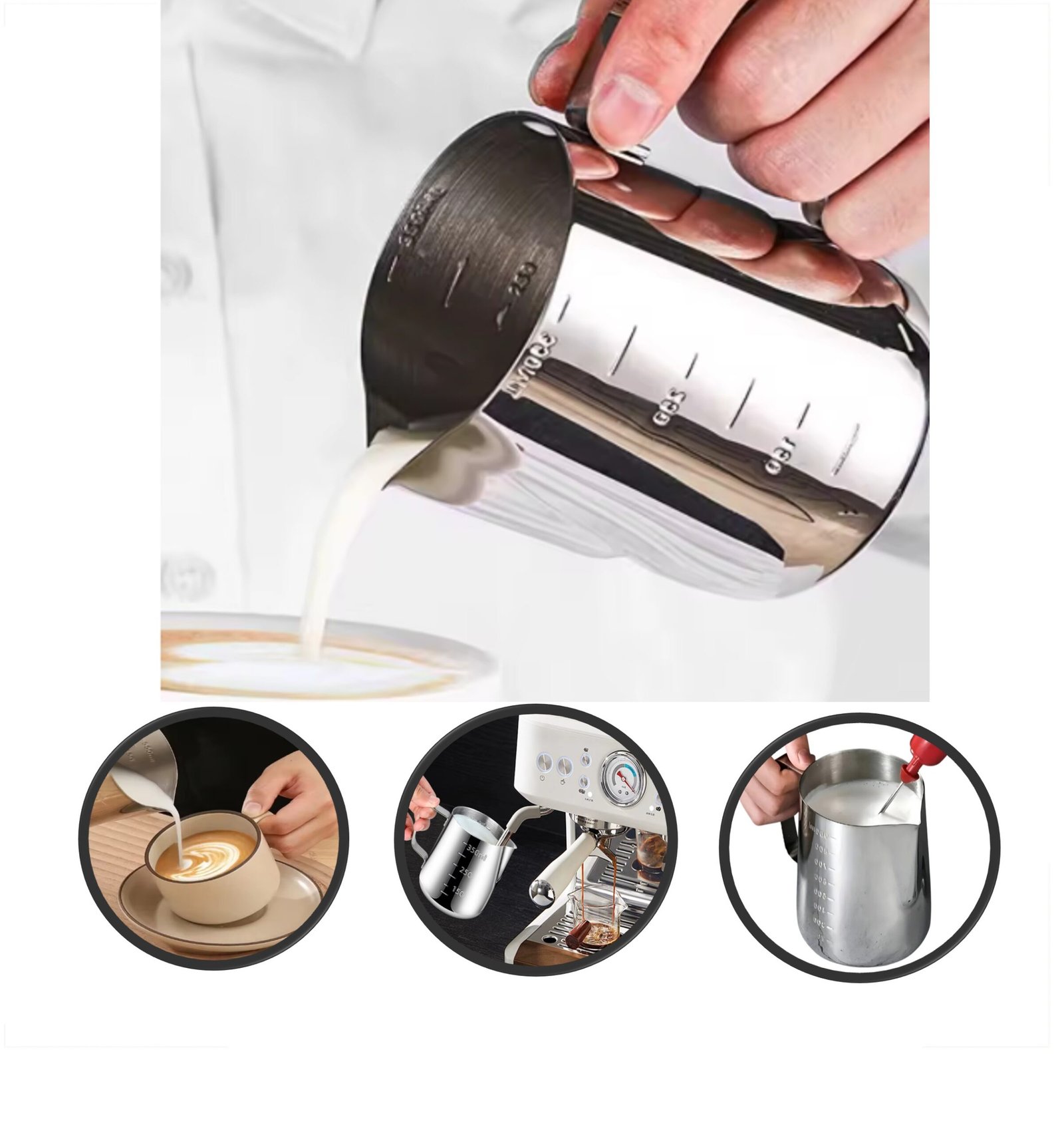 Lechero Jarro de Leche Acero Inoxidable 350 ml