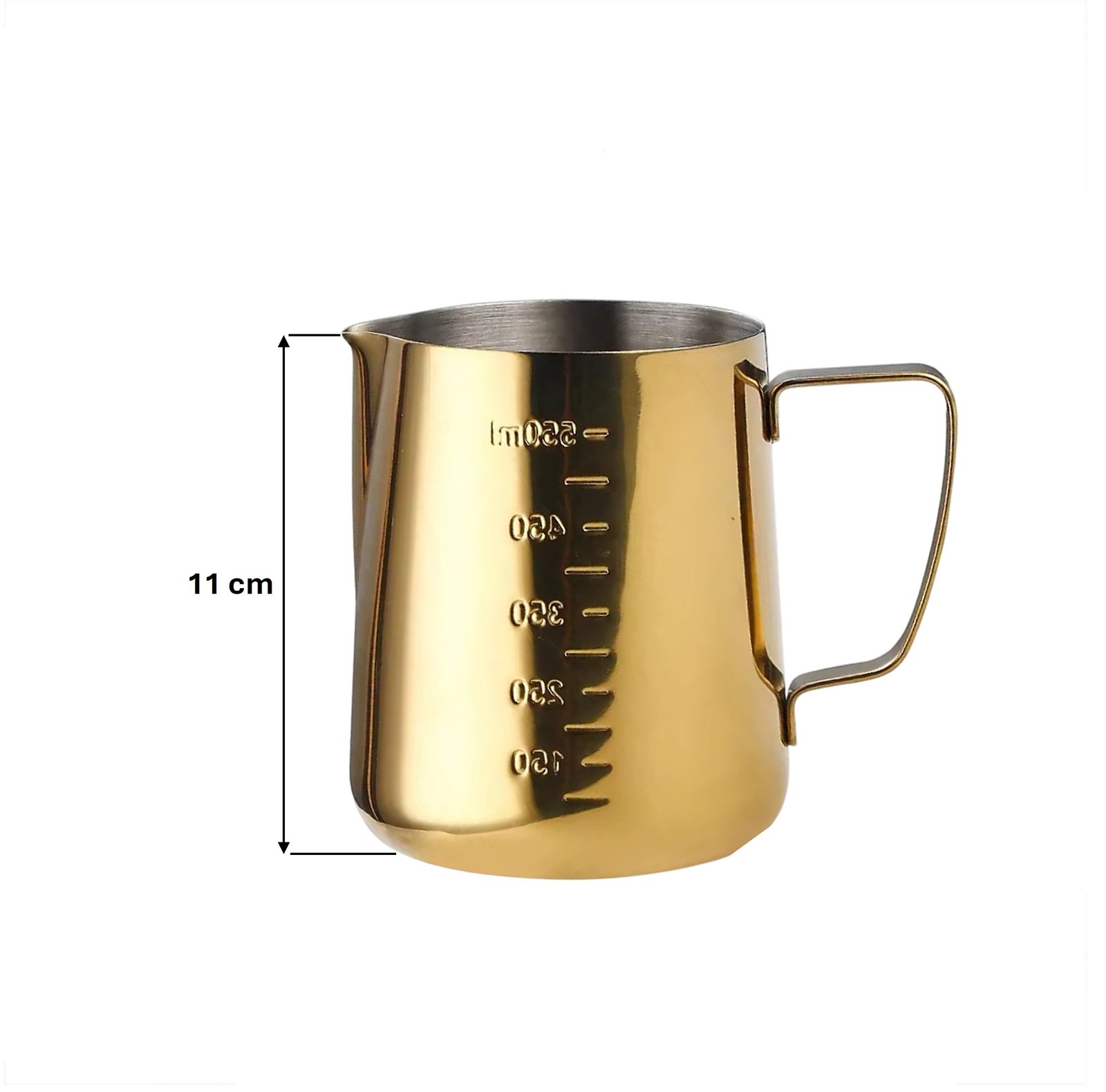 Lechero Jarro de Leche Acero Inoxidable 550 ml Dorado