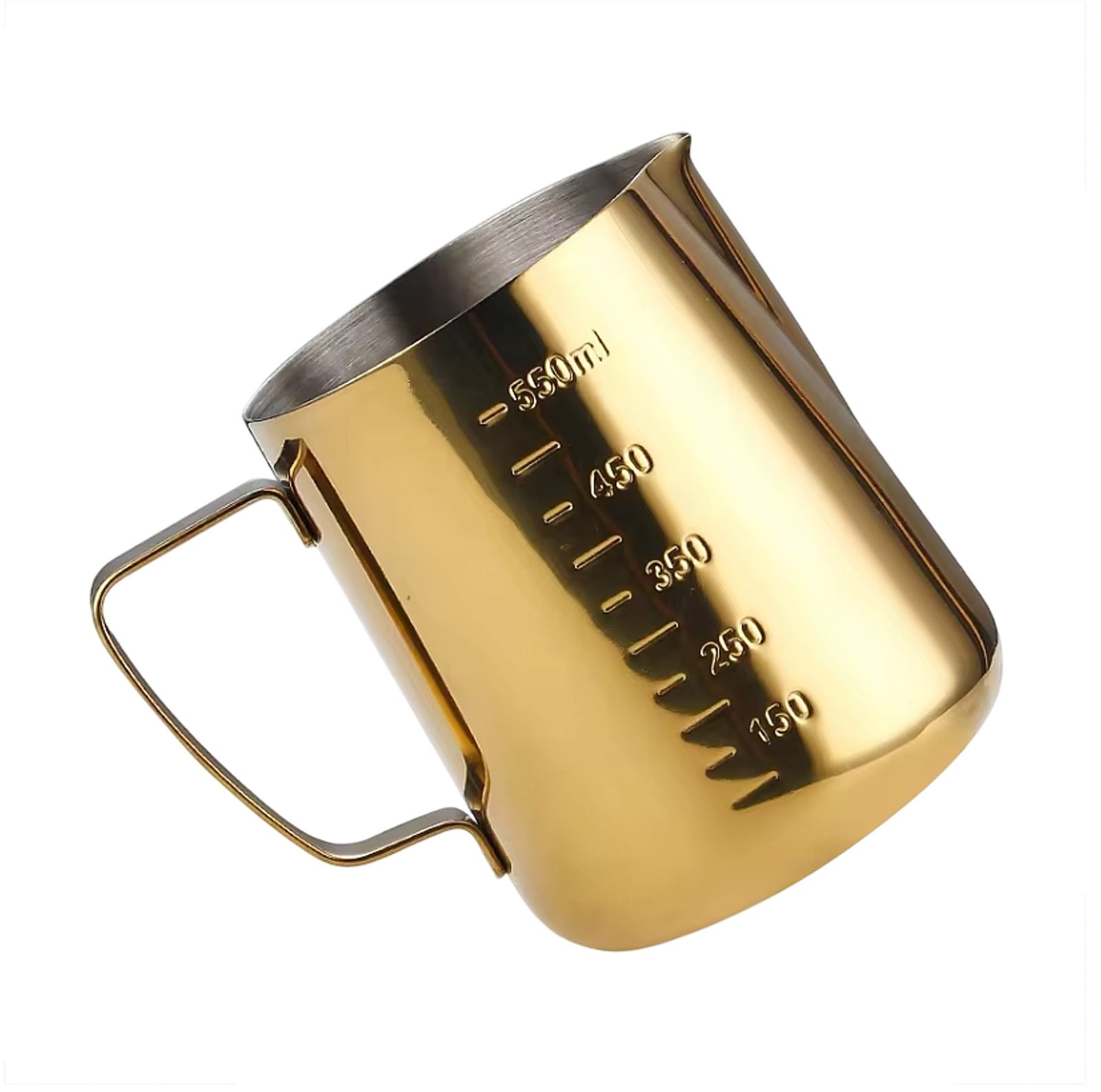 Lechero Jarro de Leche Acero Inoxidable 550 ml Dorado