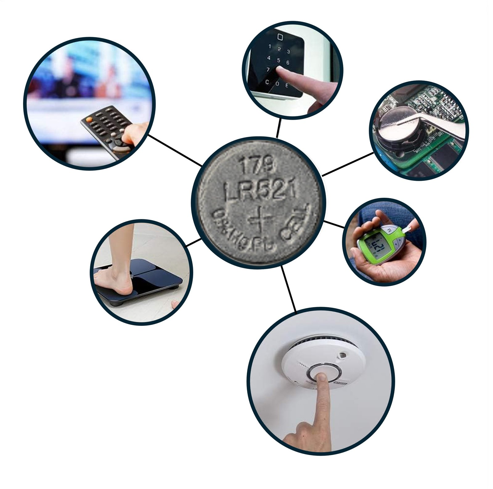 Batería AG0 1,55V Alcalina Pilas Botón