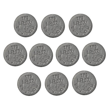 Batería AG0 1,55V Alcalina Pilas Botón - 10 Unidades