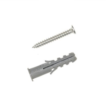 Tarugo con Tornillo 5x25 mm - 50 Piezas