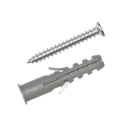 Tarugo con Tornillo 8x40 mm - 50 Piezas
