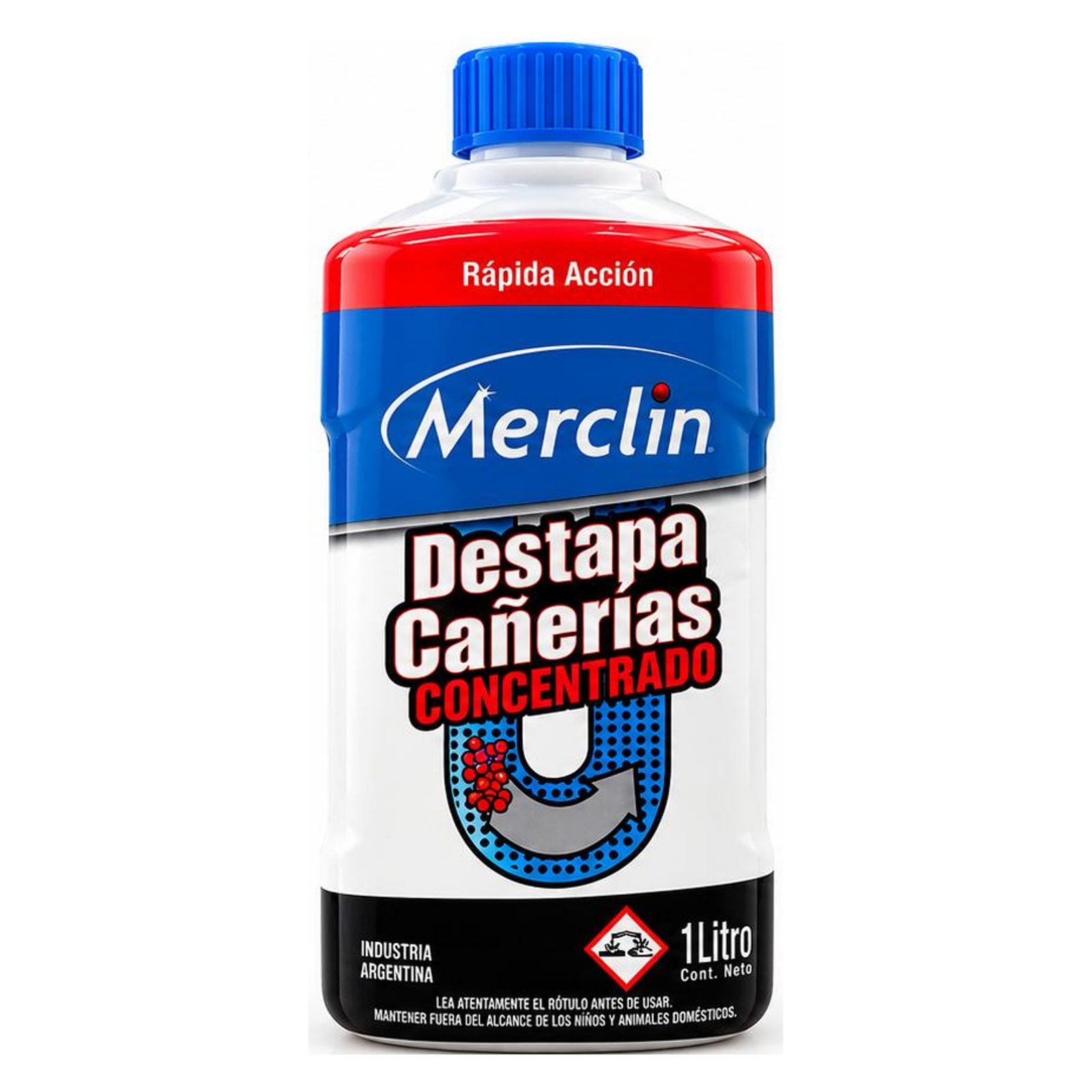 Destapa Cañerías Concentrado 1 Litro - Merclin