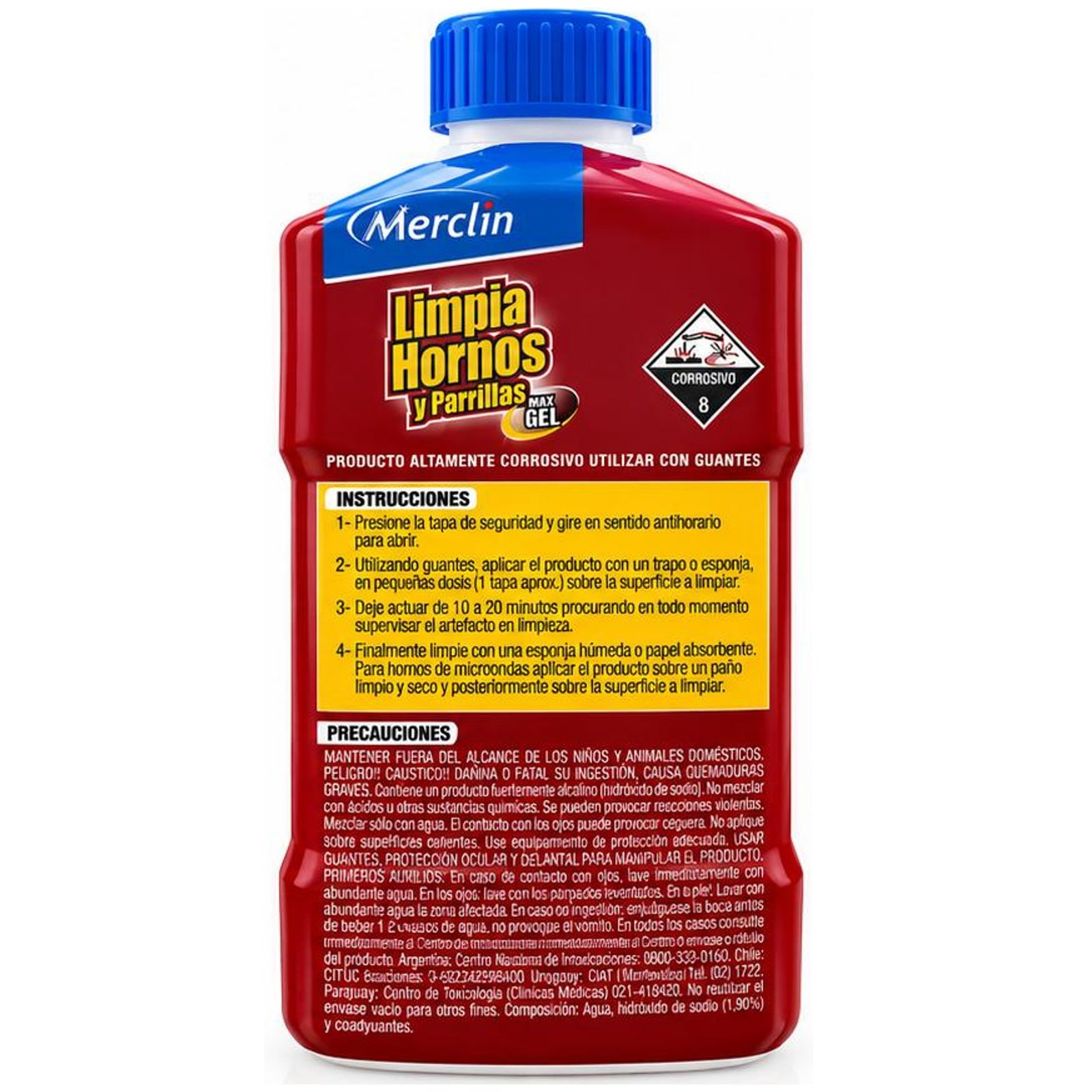 Limpiador de Hornos y Parrillas Max Gel 500 ml - Merclin
