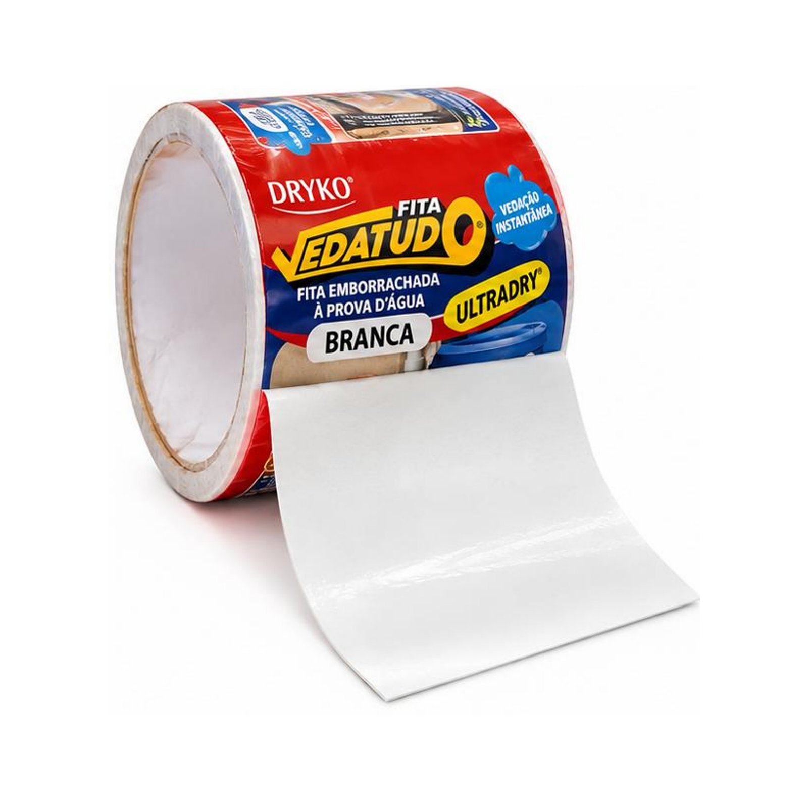 Cinta Selladora Autoadhesiva Drykofita Vedatudo Ultradry Blanca 100mm x 1,5m